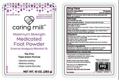 Image 1 (Caring Mill Medicated Foot Powder 10 Oz 50 113cm 51 113cm)